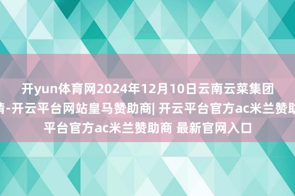 开yun体育网2024年12月10日云南云菜集团有限公司价钱行情-开云平台网站皇马赞助商| 开云平台官方ac米兰赞助商 最新官网入口