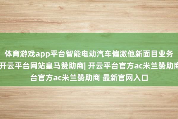 体育游戏app平台智能电动汽车偏激他新面目业务亏空低于预期-开云平台网站皇马赞助商| 开云平台官方ac米兰赞助商 最新官网入口