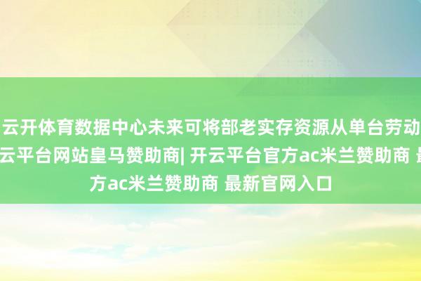 云开体育数据中心未来可将部老实存资源从单台劳动器中抽离-开云平台网站皇马赞助商| 开云平台官方ac米兰赞助商 最新官网入口